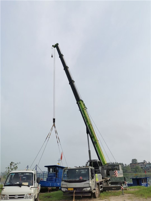 扶沟县桥梁建设吊装案例